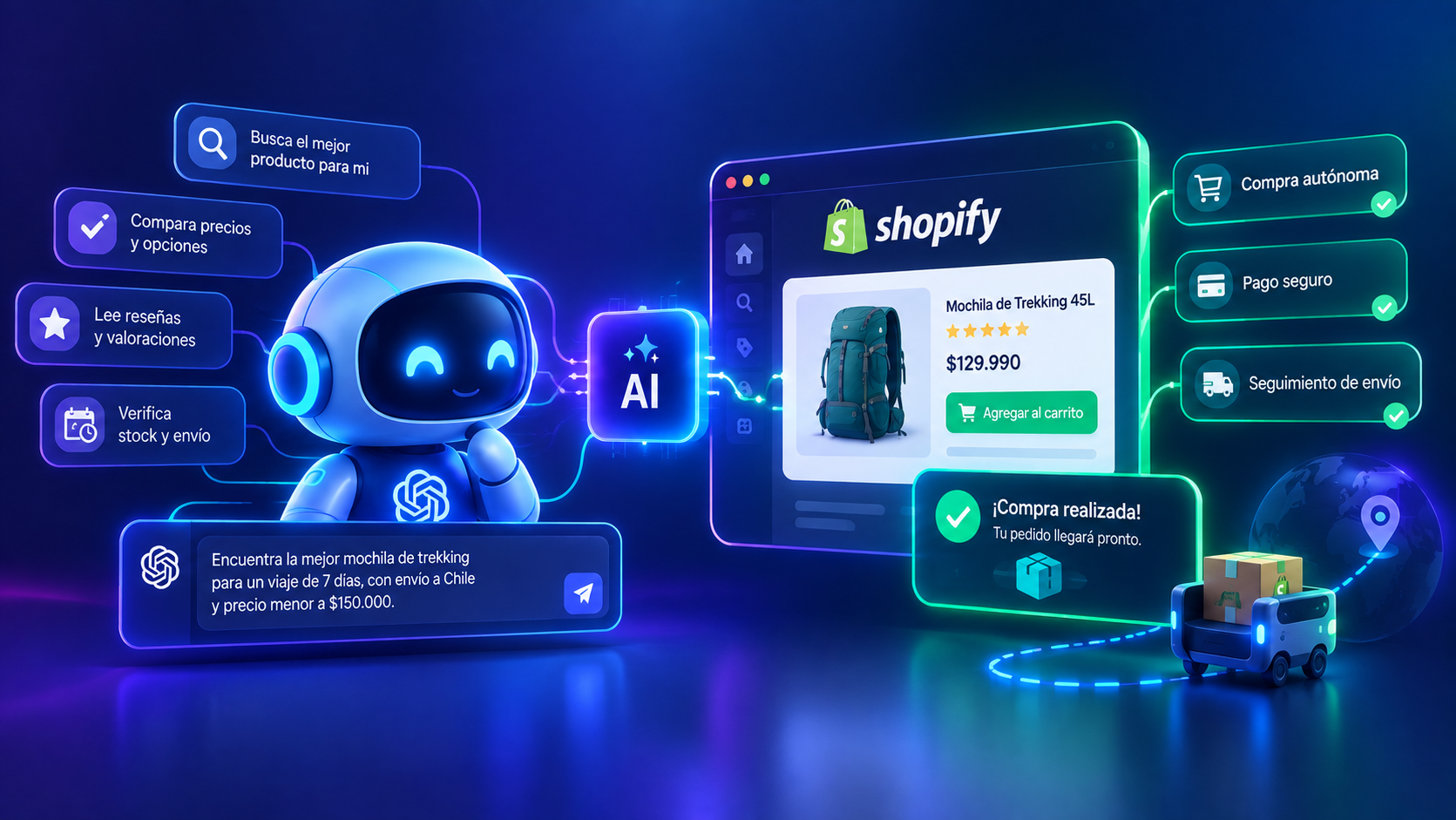 Agentic Commerce: qué significa para tu tienda Shopify que tu próximo cliente sea un agente de IA